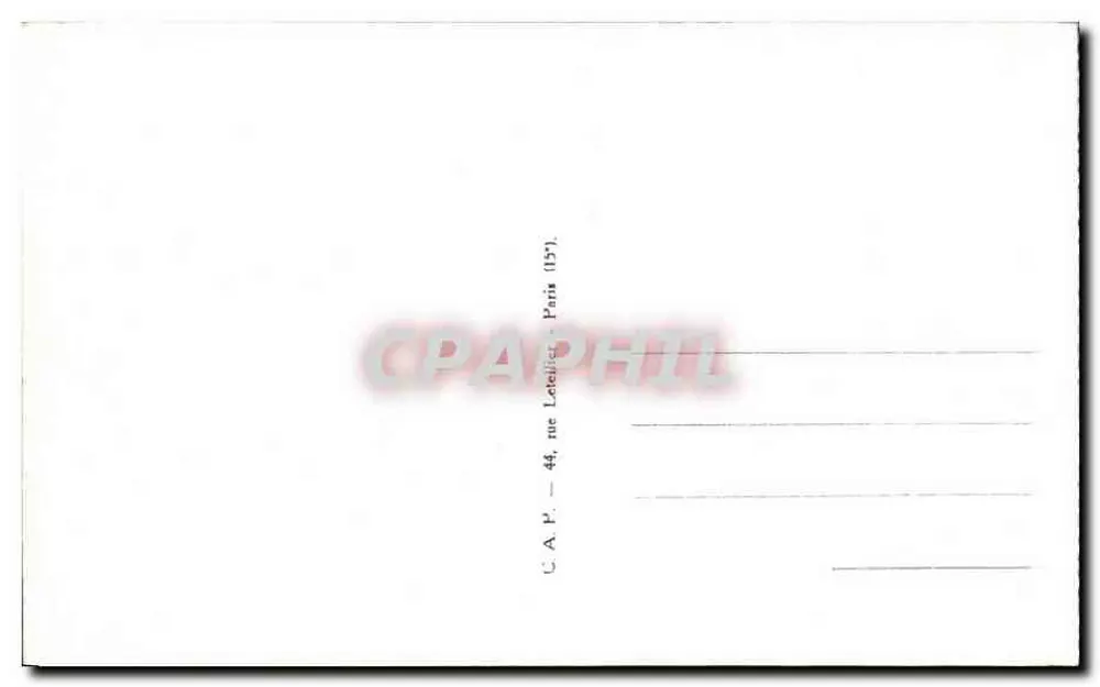 Panorama sobre a Cidade — Paris — editor C.A.P. n° 945 - Verso