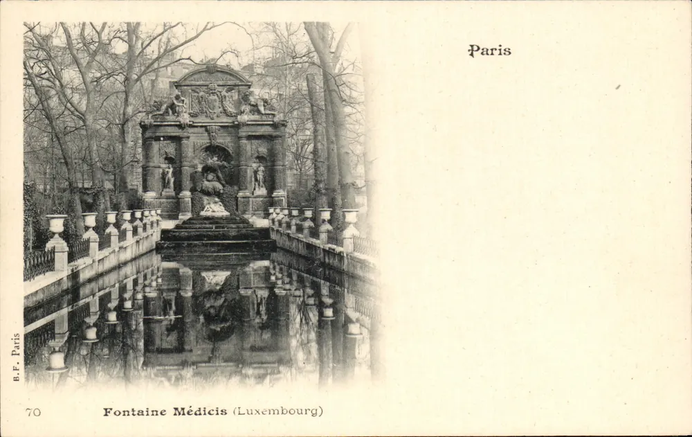 Fontaine Médicis (Luxembourg) — Paris — B.F. Paris, n°70 - Vorderseite
