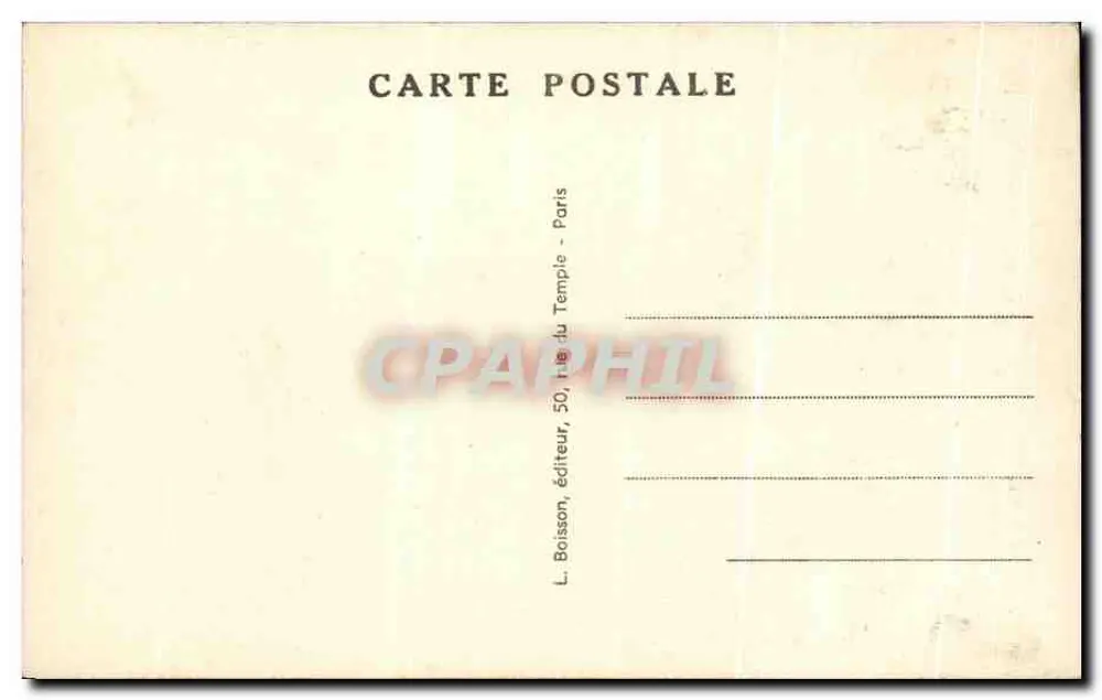 Paris - Os Grandes Boulevards - Avenida Montmartre — J. H. — n°209 - Verso