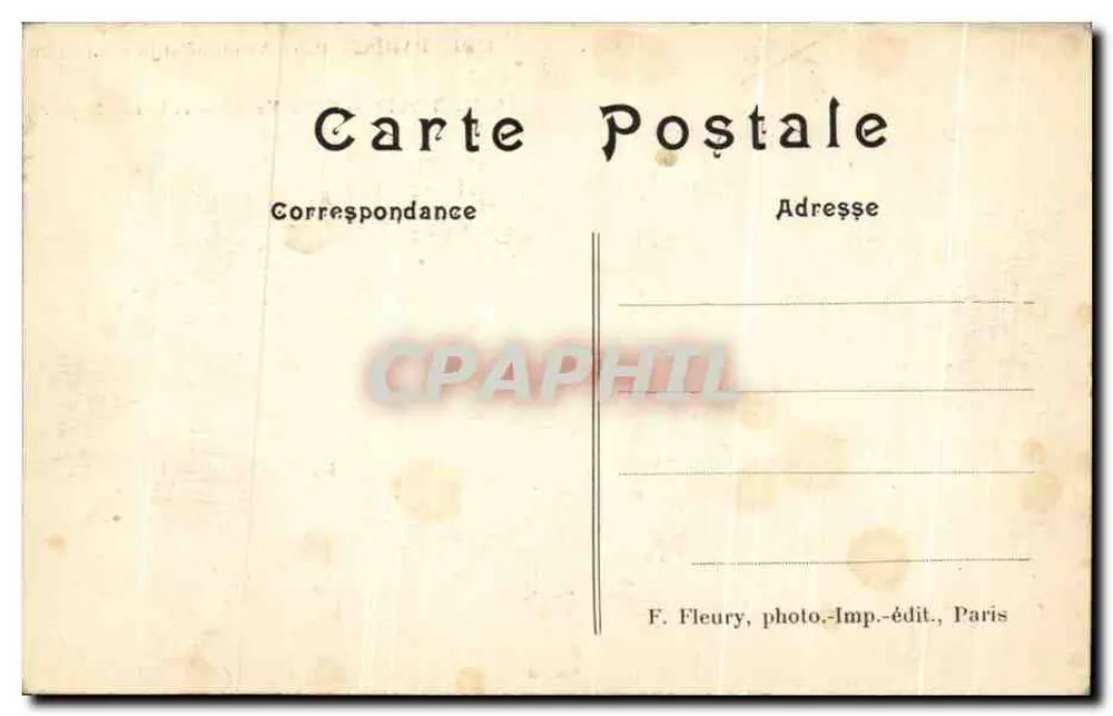 Place Vendôme e a rue Royale — Paris — F. F. Paris, n° 42 M - Verso