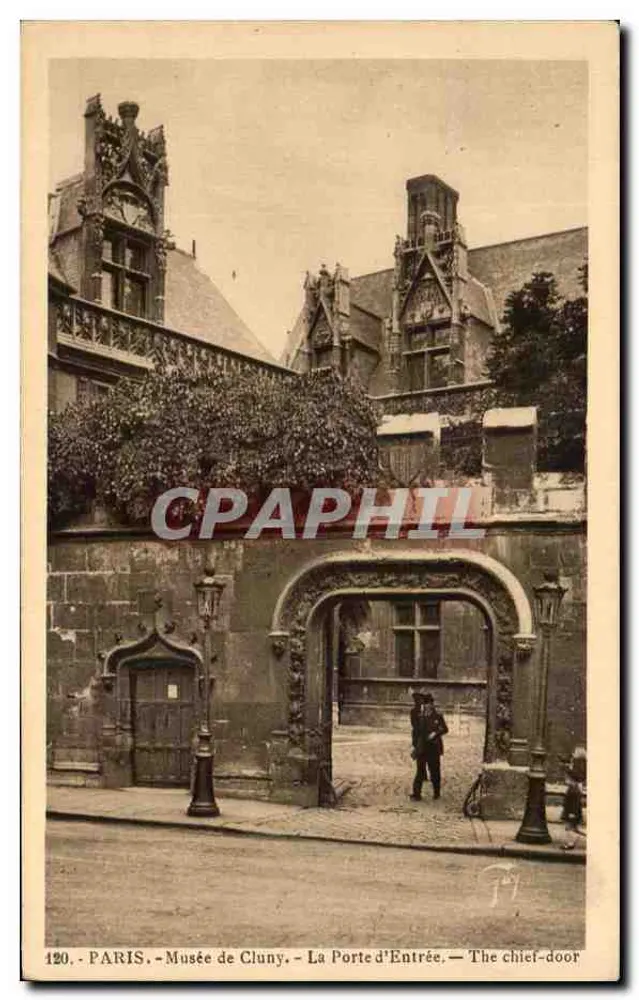 PARIS - Museu de Cluny - A Porta de Entrada — n°120 - Frente