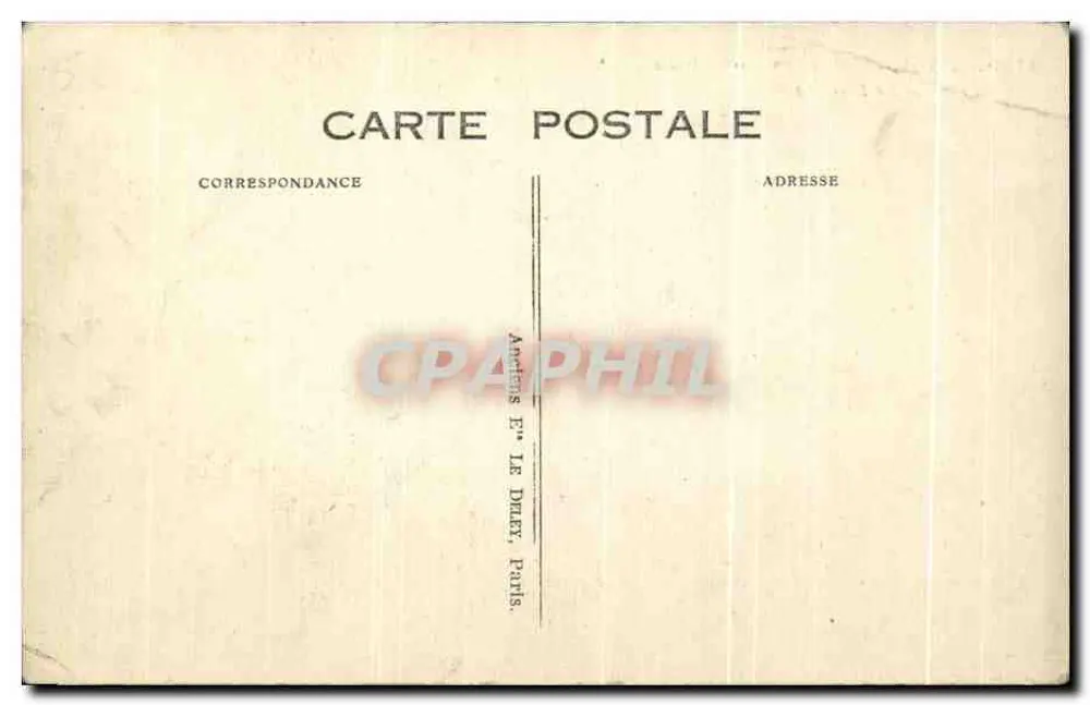 Paris — Asènes Romaines — Rue Monge — Éditeur : Anciens Ér. Le Duzey, Paris, n° 4190 - Verso