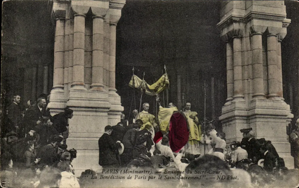 PARIS (Montmartre) — Basilika des Heiligen Herzens — Die Segnung von Paris durch das Heilige Sakrament — ND Pbot. - Vorderseite
