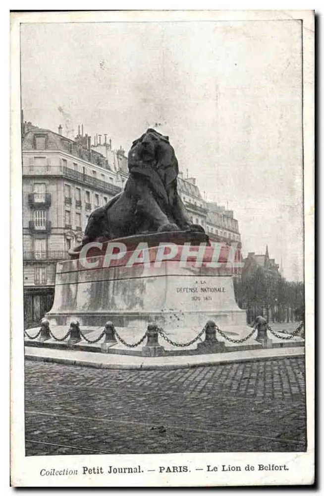 Der Löwe von Belfort — Paris — Sammlung Petit Journal - Vorderseite
