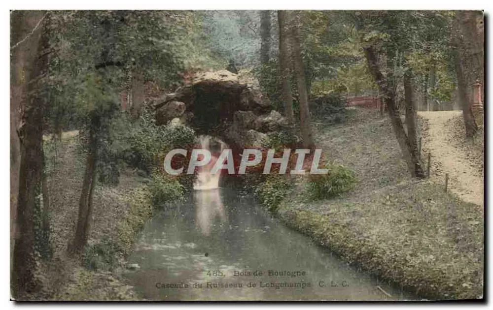 Cascaden des Ruisseau de Longchamps — Bois de Boulogne — C. L. C. n°485 - Vorderseite