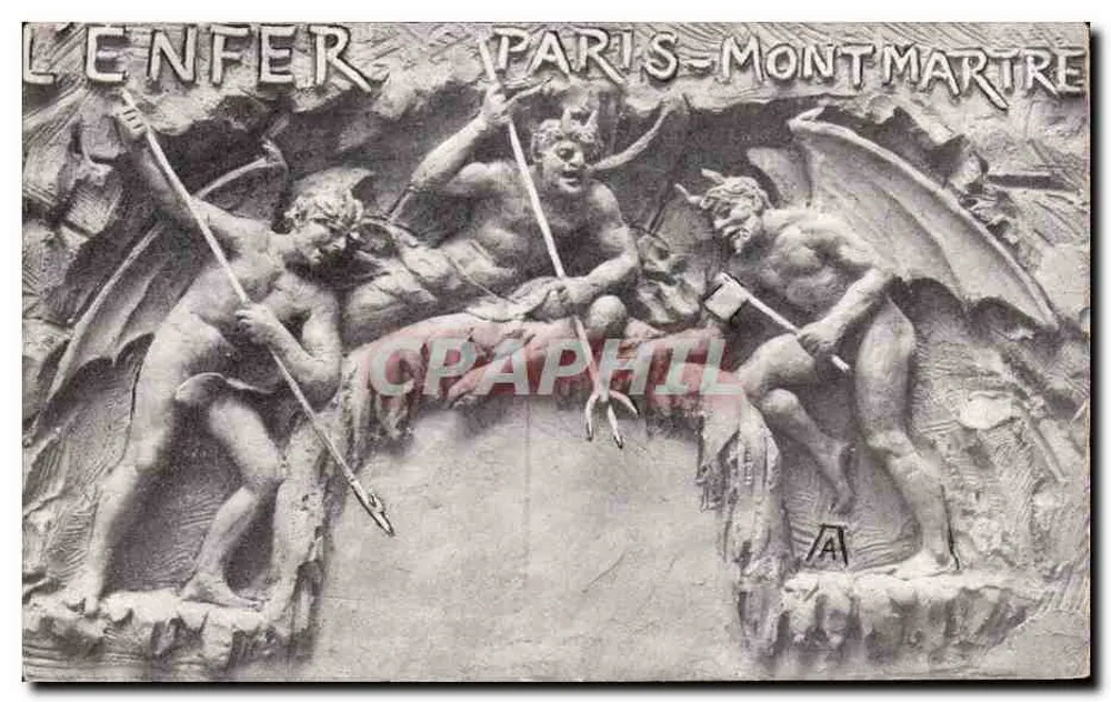 O Inferno — Paris-Montmartre — editor desconhecido, número de série não visível - Frente