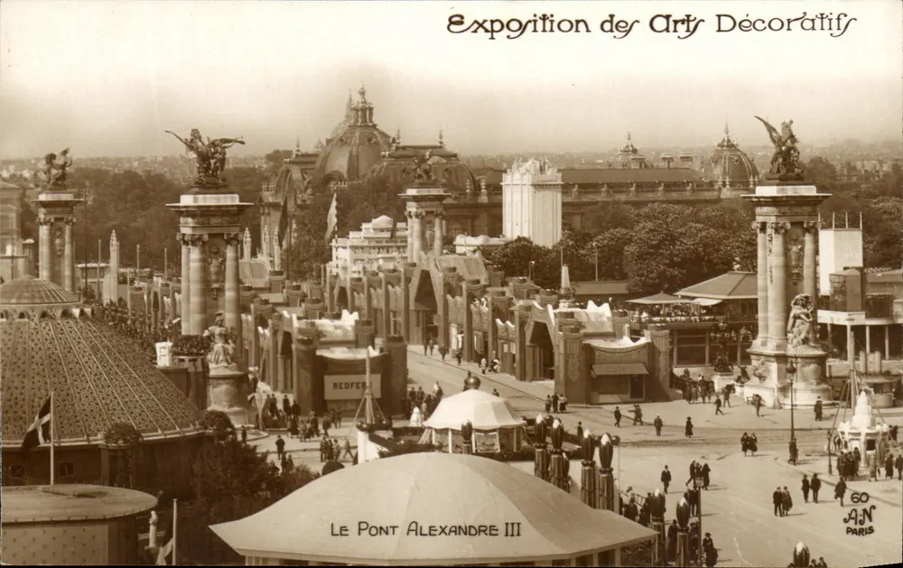 Der Pont Alexandre III — Ausstellung der Dekorativen Künste — GO A.N. Paris - Vorderseite