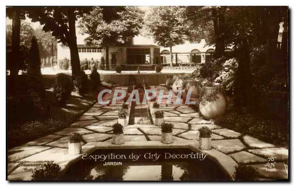 Ausstellung der Dekorativen Künste — Garten — Marrast, Paris - Vorderseite