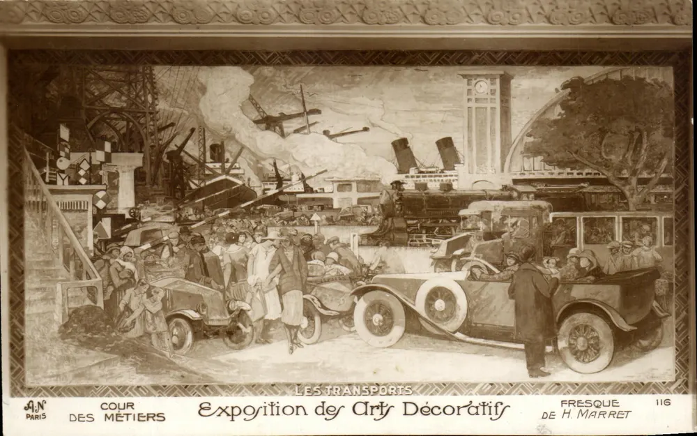 Verkehr — Ausstellung der dekorativen Künste — Fresko von H. Marret — Nr. 116 - Vorderseite
