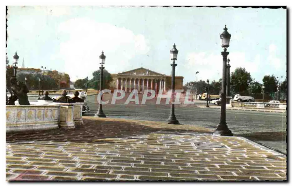 Place de la Concorde und Kammer der Abgeordneten — Paris — Édition E.R. Paris - Vorderseite