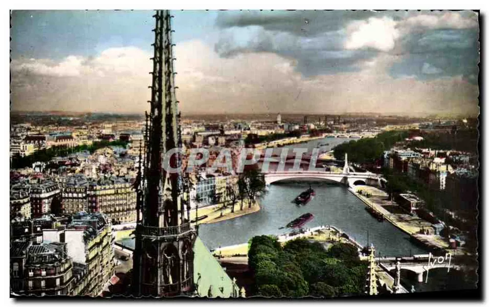 Paris — Panoramablick vom Notre-Dame — Art Editions - Vorderseite