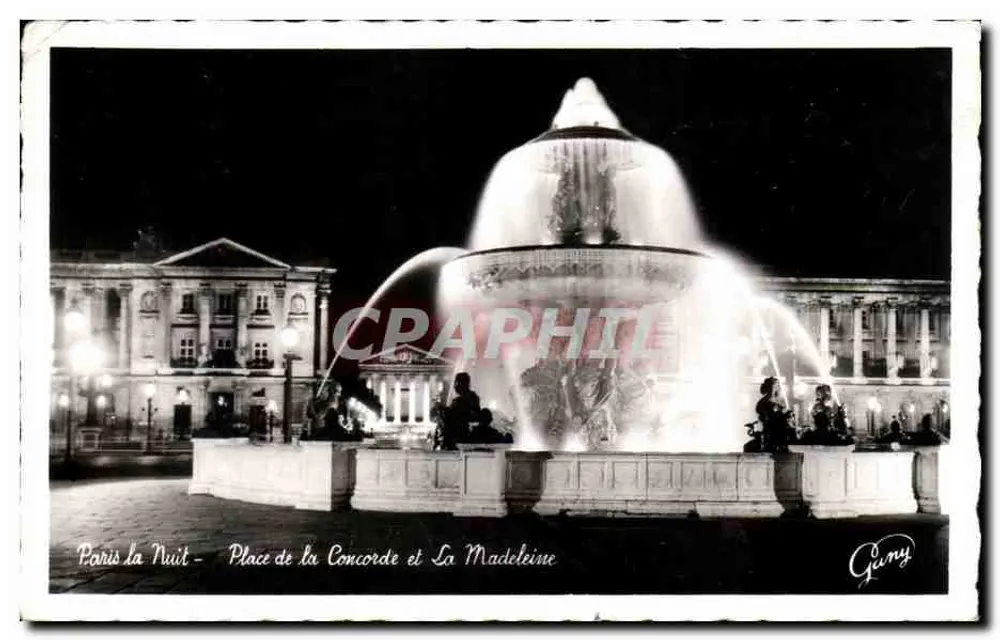 Paris nachts - Place de la Concorde und La Madeleine — Gany - Vorderseite