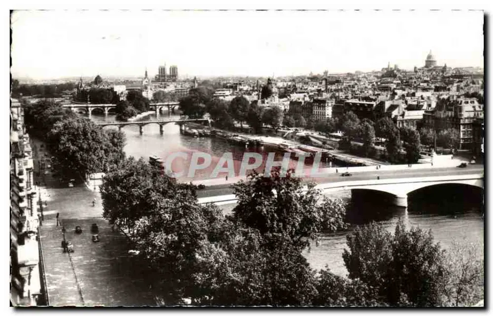 Paris — Vista panorâmica sobre a Seine — Éditions du Globe, n°132 - Frente