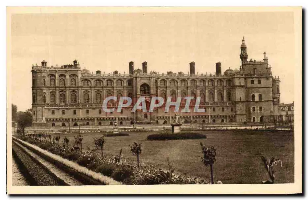 O Castelo de St-Germain-en-Laye — Fachada Principal — Les Éditions d'Art YVON, Paris - Frente