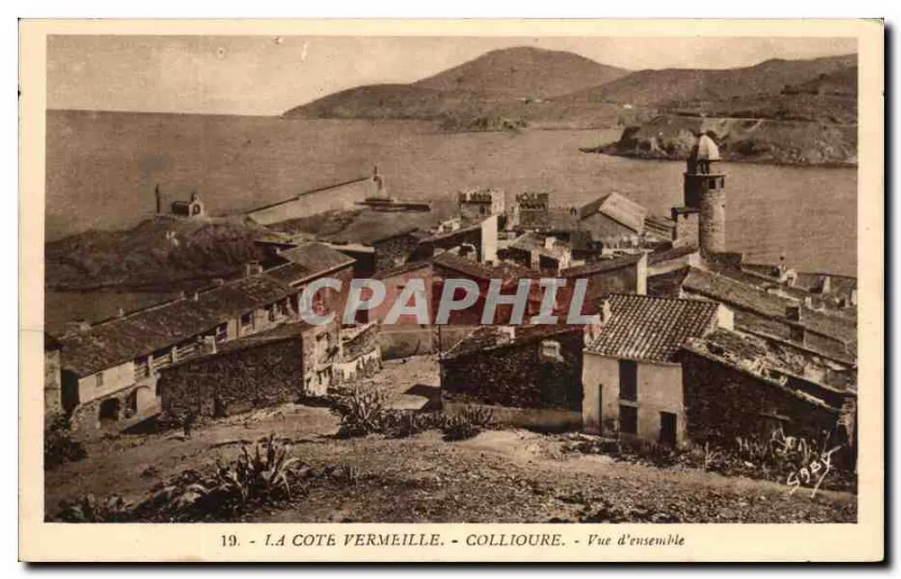 La Côte Vermeille - Collioure - Vista general — G. Arruda, editor, Nîmes - Anverso
