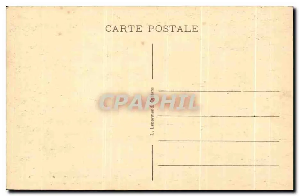 Orléans — Innenraum des Rathauses, Ratssaal — L. Lenormand, Orléans - Rückseite