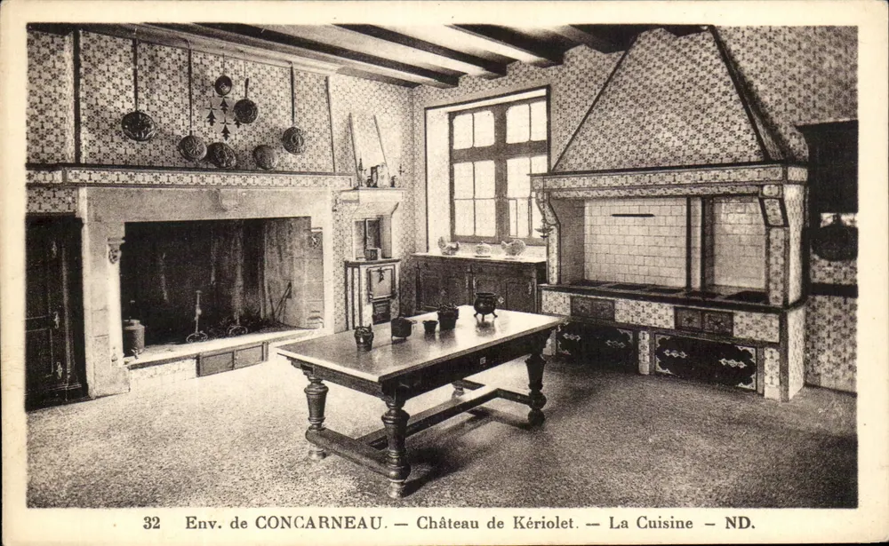 Ansicht von CONCARNEAU — Schloss Kériolet — Die Küche — ND. - Vorderseite