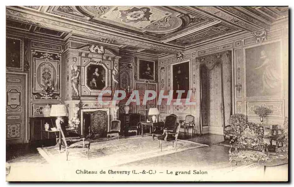 Château de Cheverny (L.-&-C.) — Der Große Salon - Vorderseite
