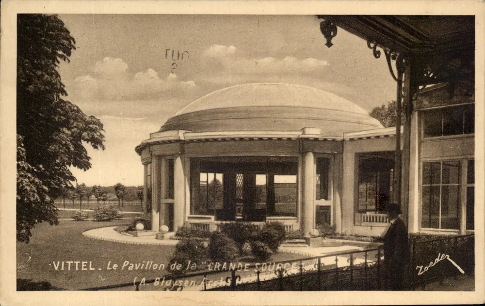 Vittel - O Pavilhão da 'Grande Source' — (A. Blaysen Arch.) — Zoeder - Frente