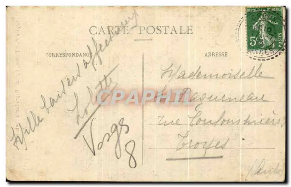 Domrémy — Geburtsort von Jeanne d'Arc — Jeanne d'Arc Sammlung, herausgegeben von Paul Testard - Rückseite
