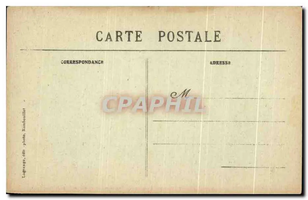 Schloss Rambouillet — Arbeitszimmer des Präsidenten der Republik — n°97 - Rückseite