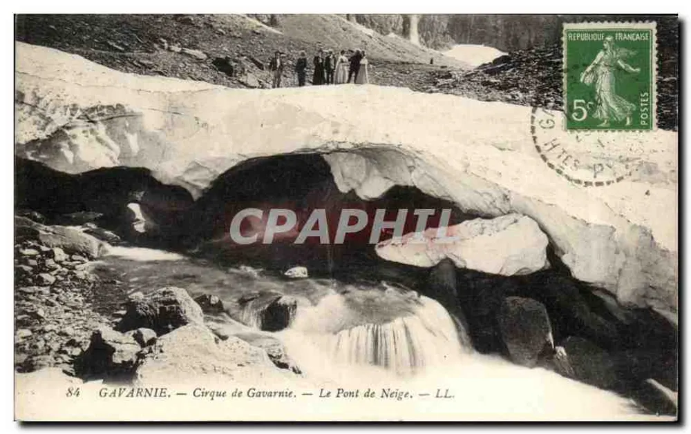 Gavarnie — Cirque de Gavarnie — Le Pont de Neige — LL. - Frente