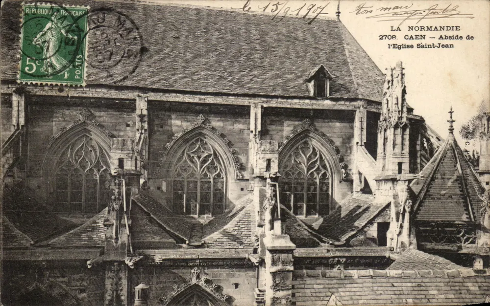 Caen — Apsis der Kirche Saint-Jean — Normandie 2708 - Vorderseite