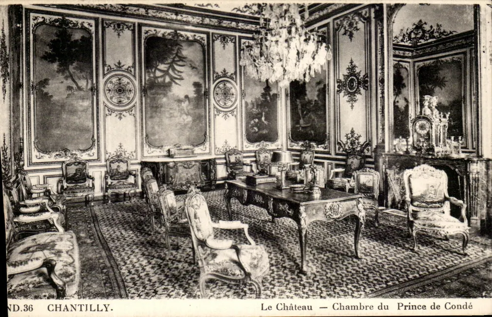 Chantilly — Das Schloss — Zimmer des Prinzen von Condé — ND.36 - Vorderseite