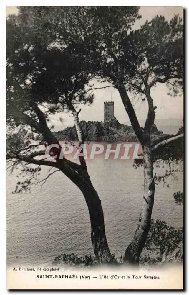 Saint-Raphaël (Var) — L'Île d'Or und die Tour Sarasine — A. Bandieri - Vorderseite