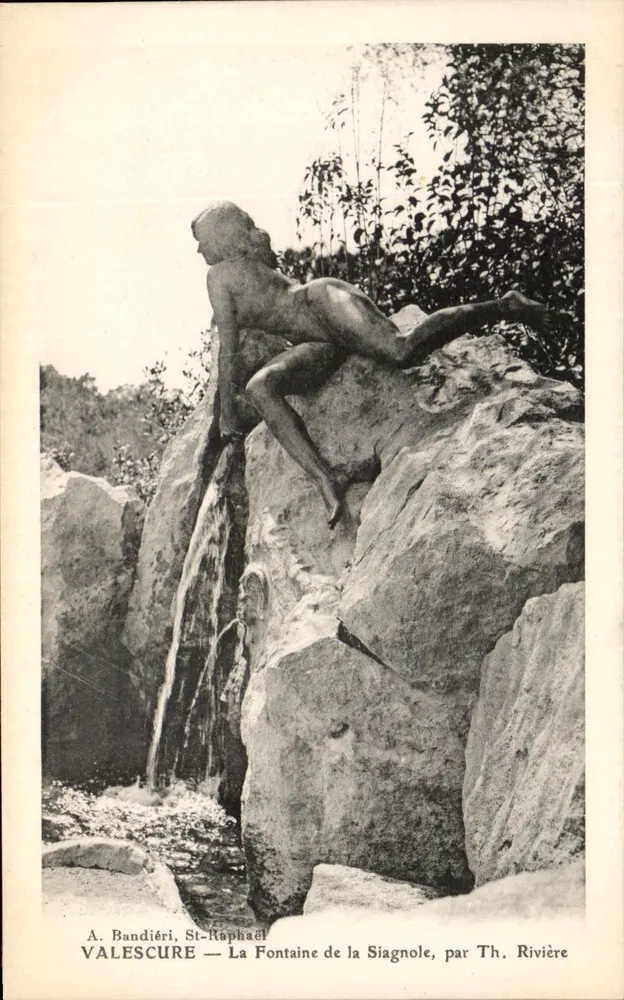 Valescure — Die Fontaine de la Siagnole — von Th. Rivière - Vorderseite