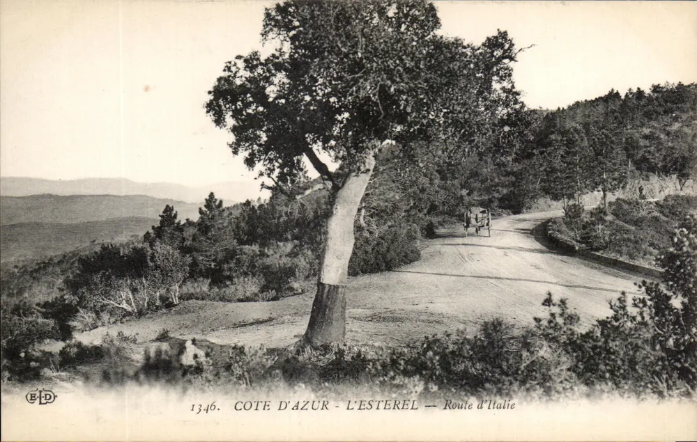 Côte d'Azur - De Estérel — Route naar Italië — Uitgever E.D. n°1346 - Voorkant