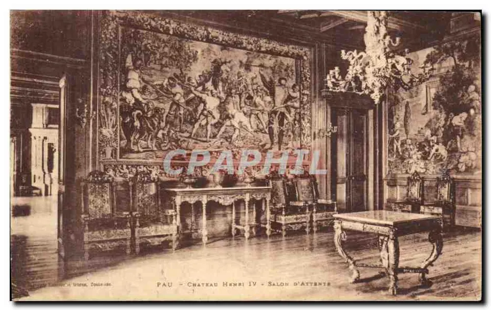Pau - Château Henri IV - Wartezimmer — Verlag: Éditions L. F. (LF) - Seriennummer: 7 - Vorderseite