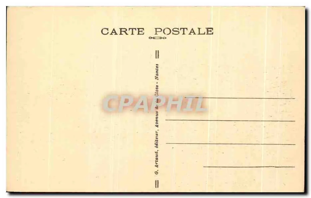 Douëlan — A Ponte e a Costa Selvagem — G. Artaud, editor, Nantes - Verso