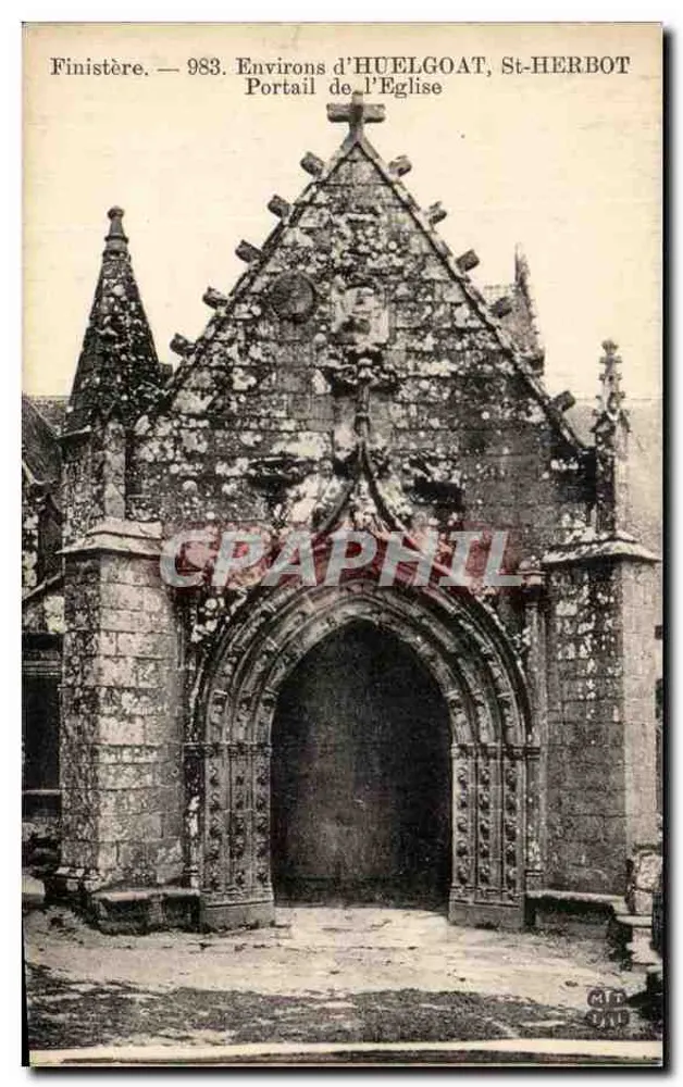 Portal der Kirche — Huelgoat, St-Herbot — Finistère - Vorderseite