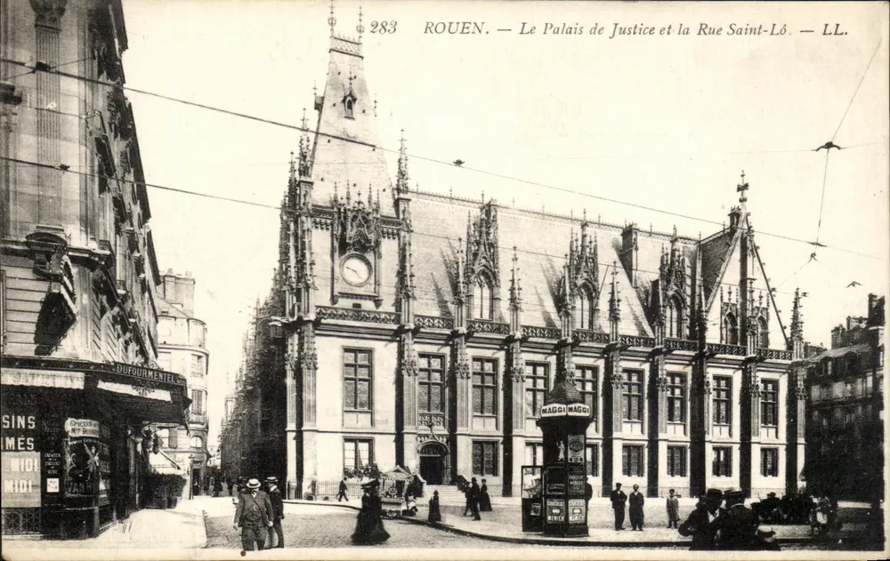 Rouen — Das Palais de Justice und die Rue Saint-Lô — LL. — Nr. 283 - Vorderseite