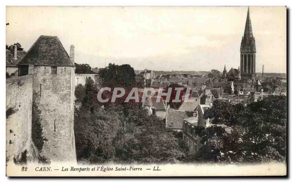 Caen — Die Mauern und die Kirche Saint-Pierre — LL. - Vorderseite