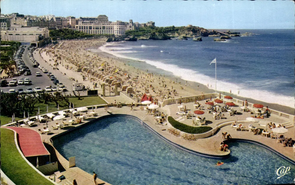 Biarritz — Die Grande Plage und das Bellevue Casino — Lumicap - Vorderseite