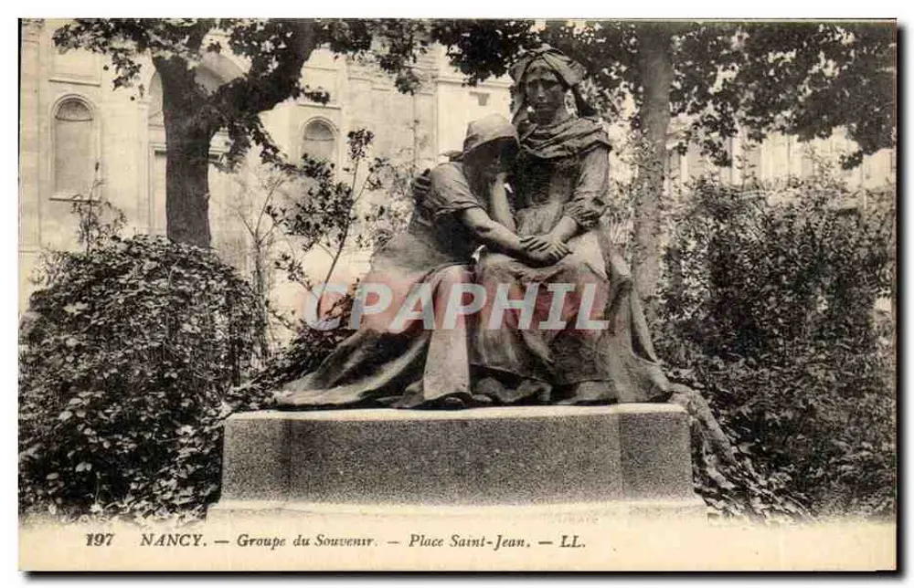 NANCY — Groupe du Souvenir — Place Saint-Jean — LL. — 197 - Vorderseite