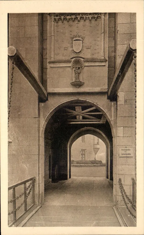 Schloss Chaumont-sur-Loire — Detail der Eingangstür und des Zugbrückens — Edition Chamon - Vorderseite