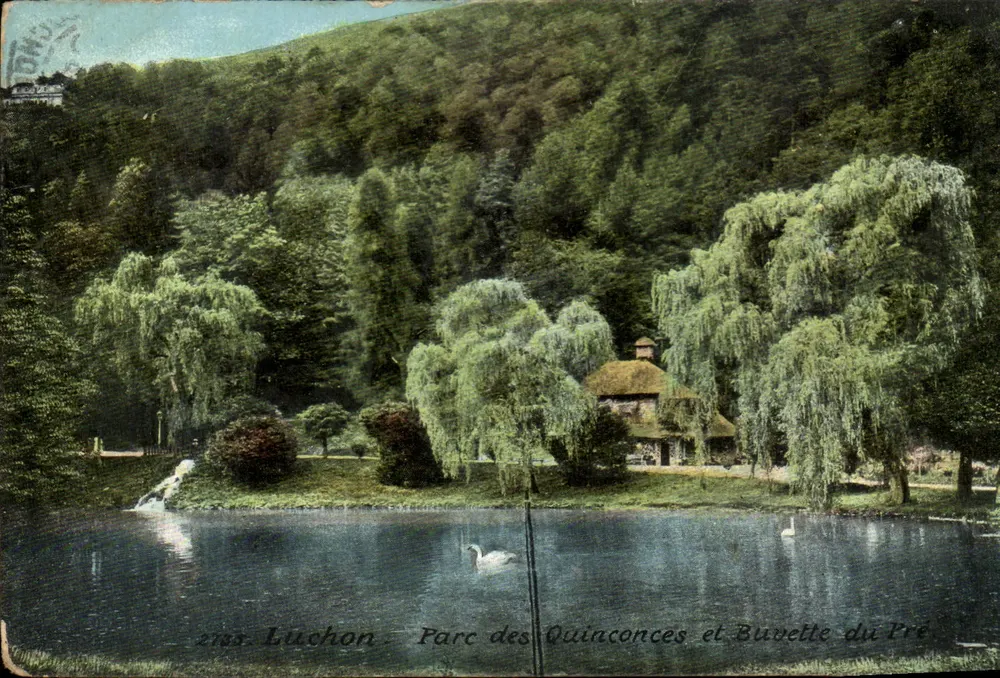 Luchon - Park der Quinconces und Buvette du Pré — Edition La Bouche, n° 2733 - Vorderseite