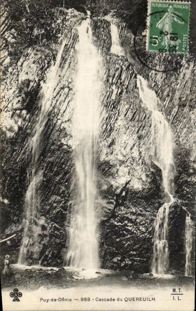 Puy-de-Dôme — 988 — Cascata do QUEREUILH — M.T. I.L. - Frente