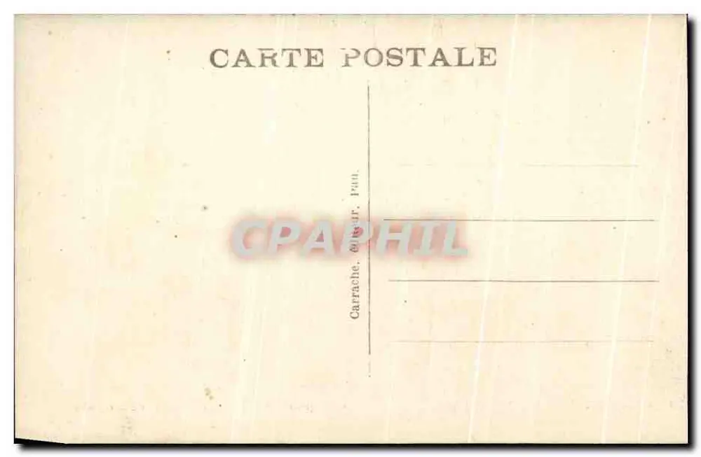 Pau — Ansicht des Boulevard des Pyrénées vom Verlängerungsteil der Place Royale — Carrache, Verlag, Pau, Nr. 15 - Rückseite