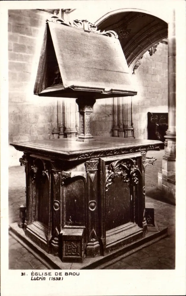 Igreja de Brou — Lutrin (1532) — Edição dos Monumentos Históricos - Frente