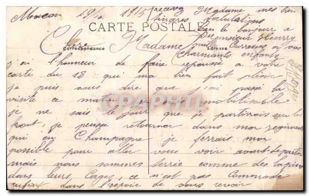 Macon — Église Saint-Vincent — G. J. M. - Verso