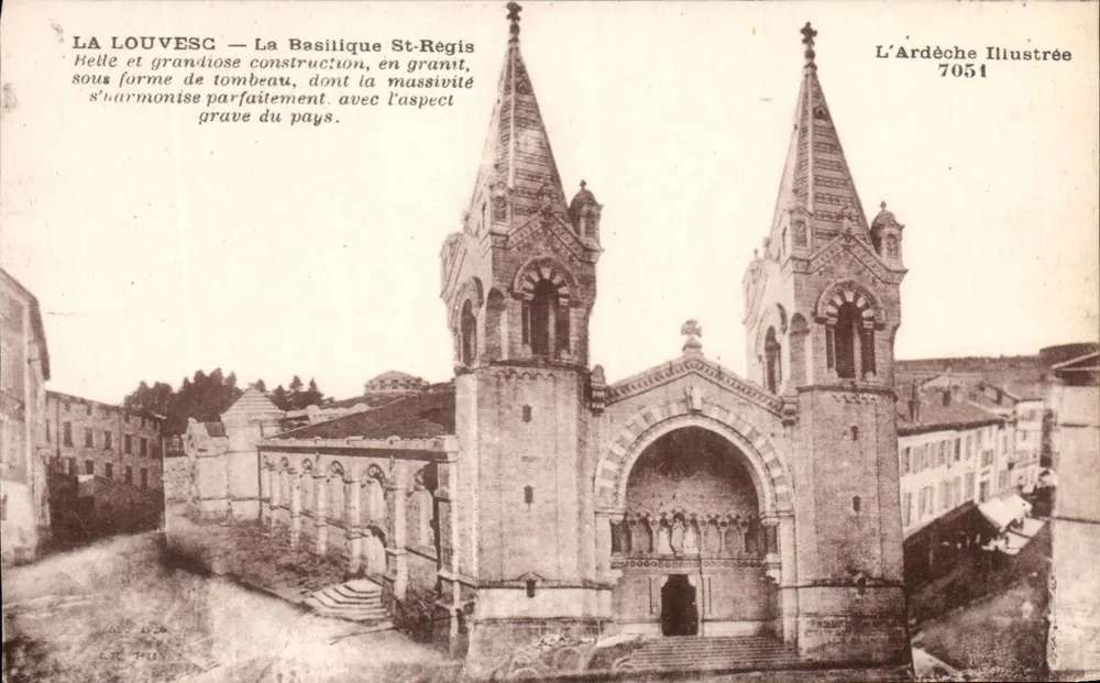 La Louvesc — A Basílica de São Régis — L'Ardèche Illustrée 7051 - Frente