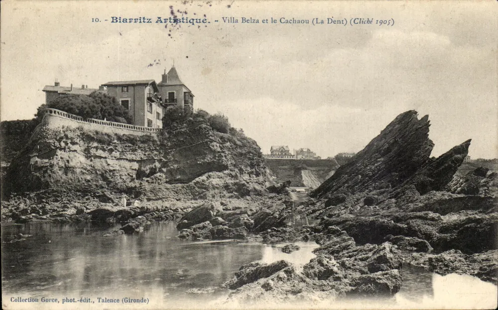 Biarritz Artistique — Villa Belza und der Cachau (La Dent) — Collection Goree, phot.-edit., Talence (Gironde) - Vorderseite