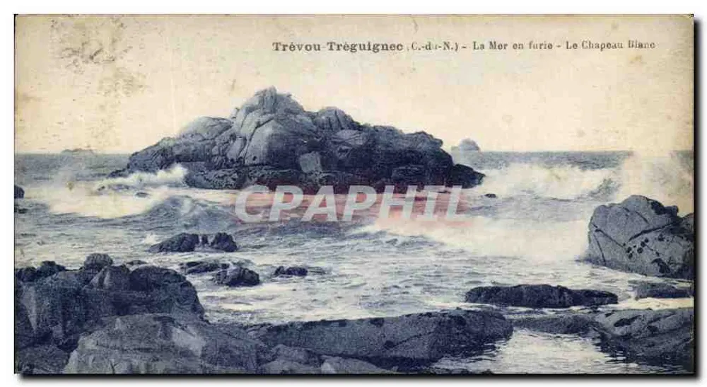 Trévou-Tréguignec (Côtes-d'Armor) - Die tobende See - Der Weiße Hut - Vorderseite