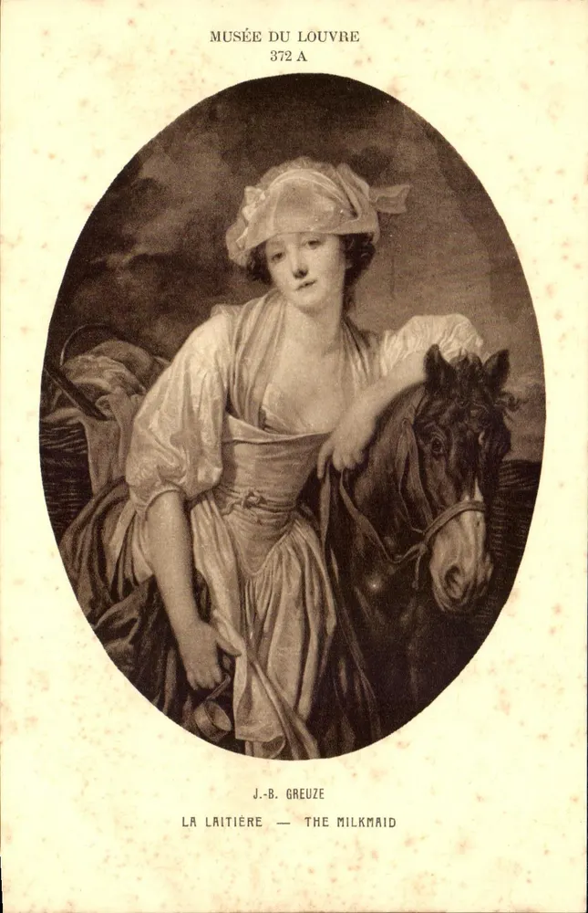 A Leiteira — J.-B. Greuze — Museu do Louvre 372 A - Frente