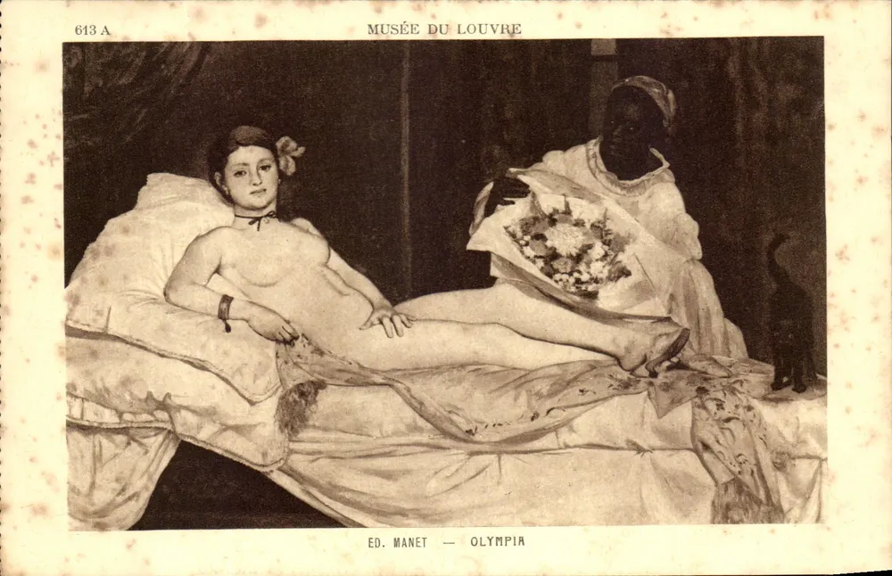 Olympia — tableau d'Édouard Manet au Musée du Louvre — éditeur BRAUN & Cie, n° 613 A - Frente