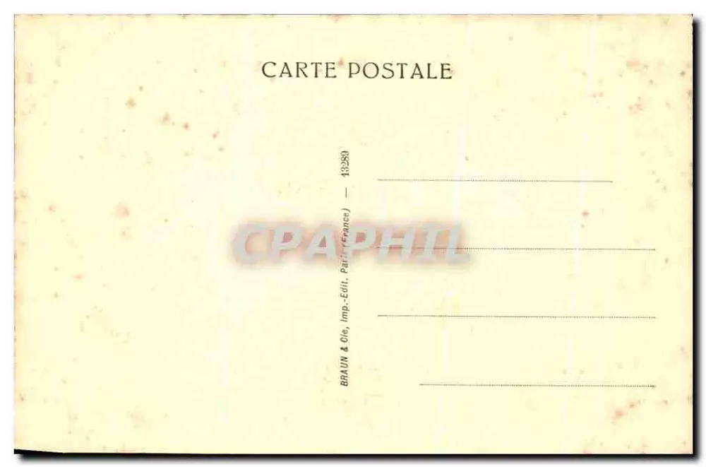 Olympia — tableau d'Édouard Manet au Musée du Louvre — éditeur BRAUN & Cie, n° 613 A - Verso